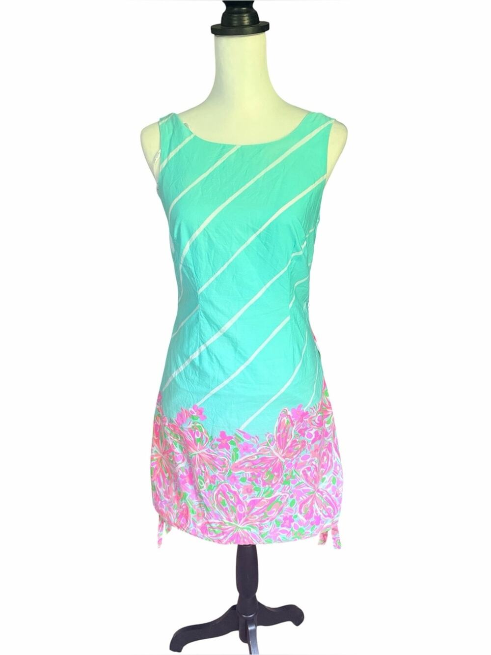 Lilly Pulitzer Sleeveless dress Green White Pink Size 2